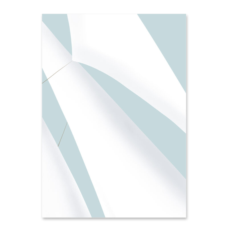 Affiche minimaliste voile de bateau "Under full sail" DENADDA Affiche minimaliste, un dessin d'une voile de bateau, une illustration minimaliste de DENADDA