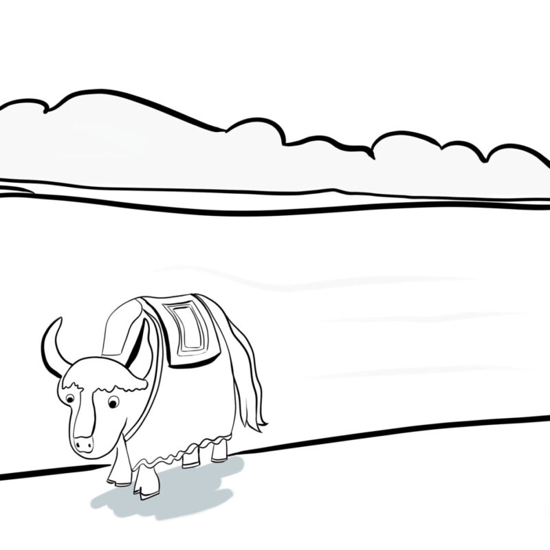 Livre de coloriage - Au sommet Animal à colorier avec ce livre de coloriage sur le conte Au sommet au tibet. DENADDA