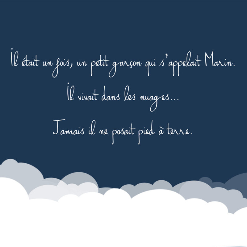 Livre - Marin dans les nuages Il était une fois, un petit garçon qui s'appelait Marin... un conte philosophique de DENADDA
