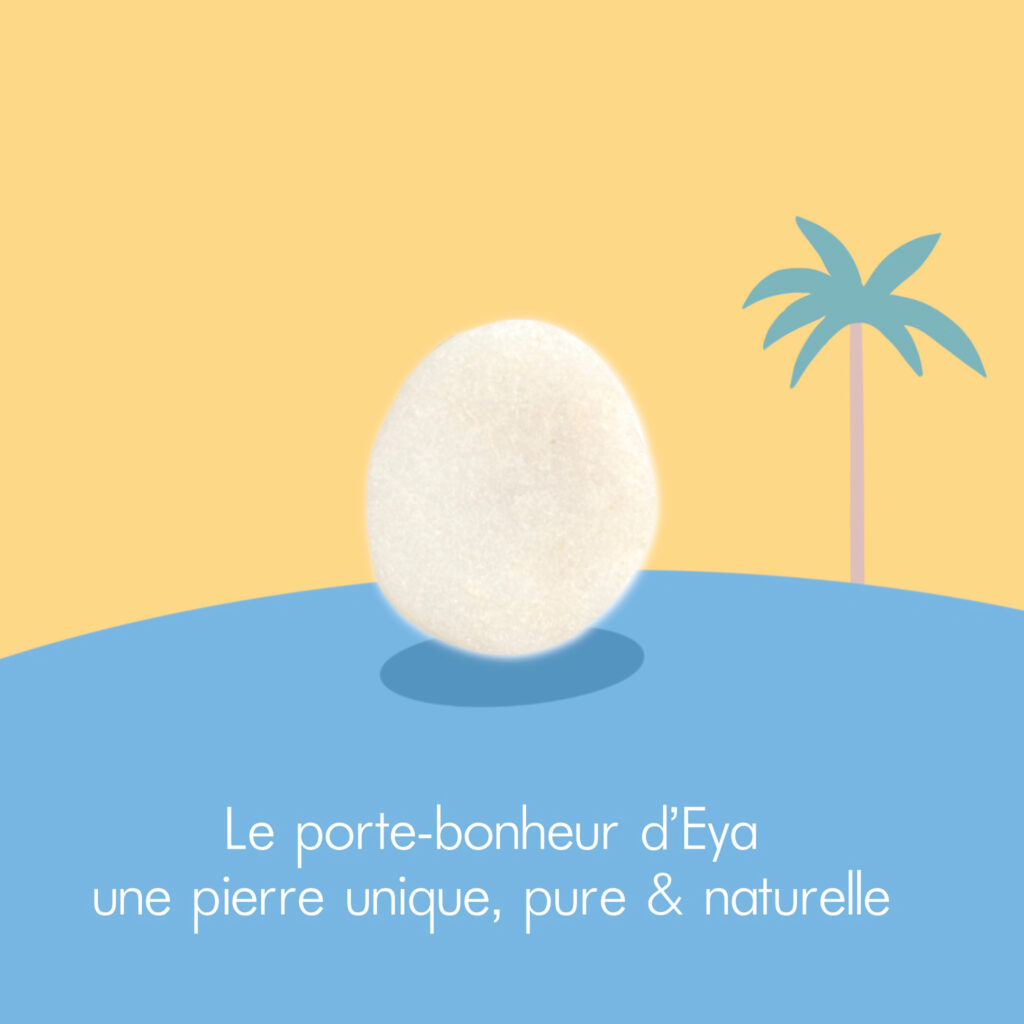 Porte bonheur EYA avec cette pierre unique, pure et naturelle dans ce coffret zen. DENADDA