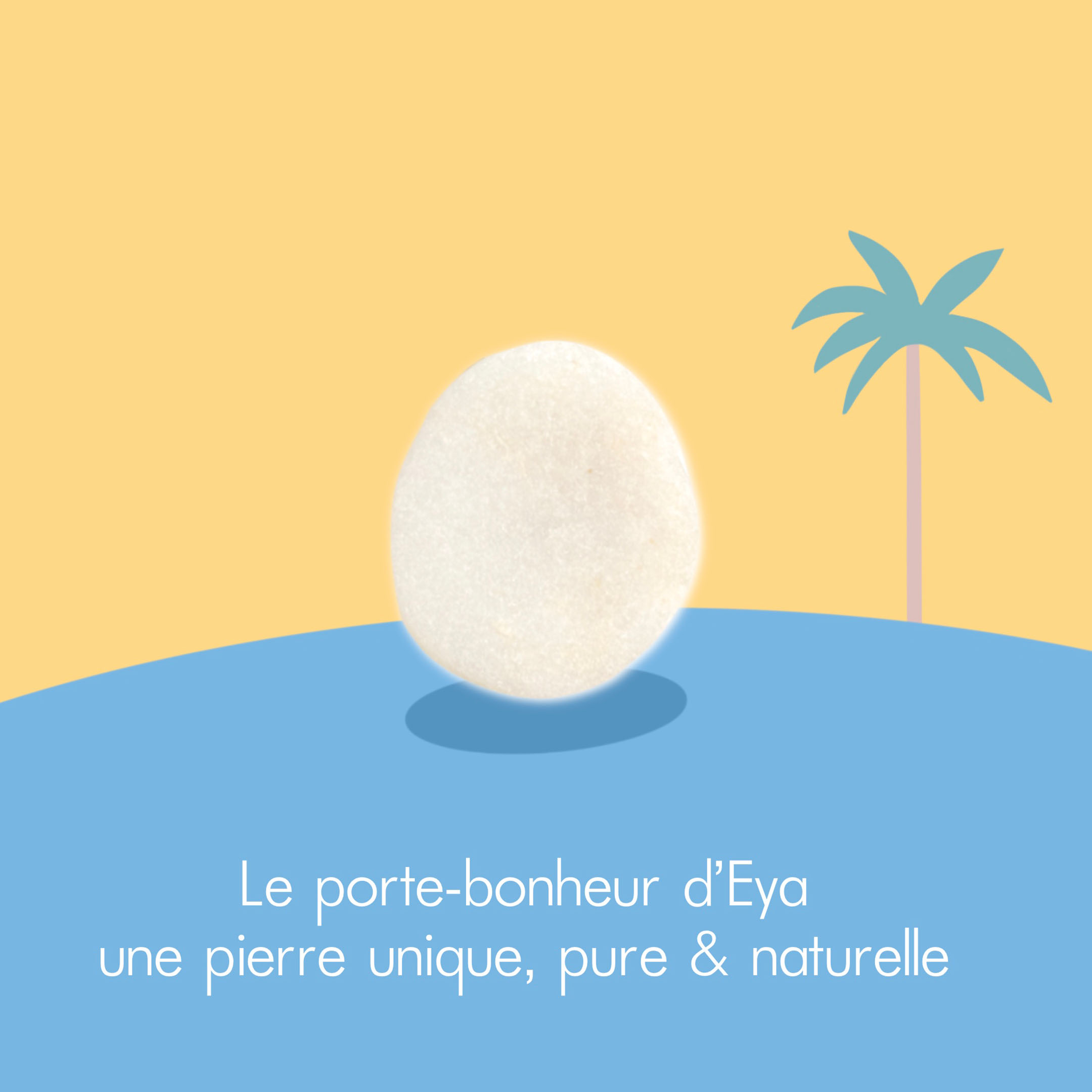 Porte bonheur EYA avec cette pierre unique, pure et naturelle dans ce coffret zen. DENADDA