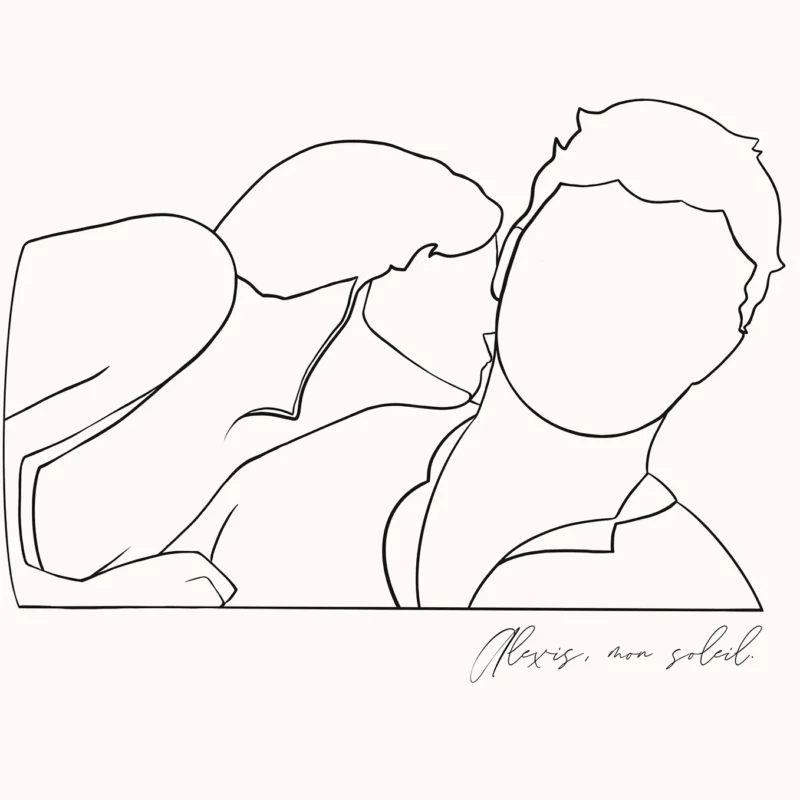 Dessin minimaliste Dessin minimaliste couple. Denadda.