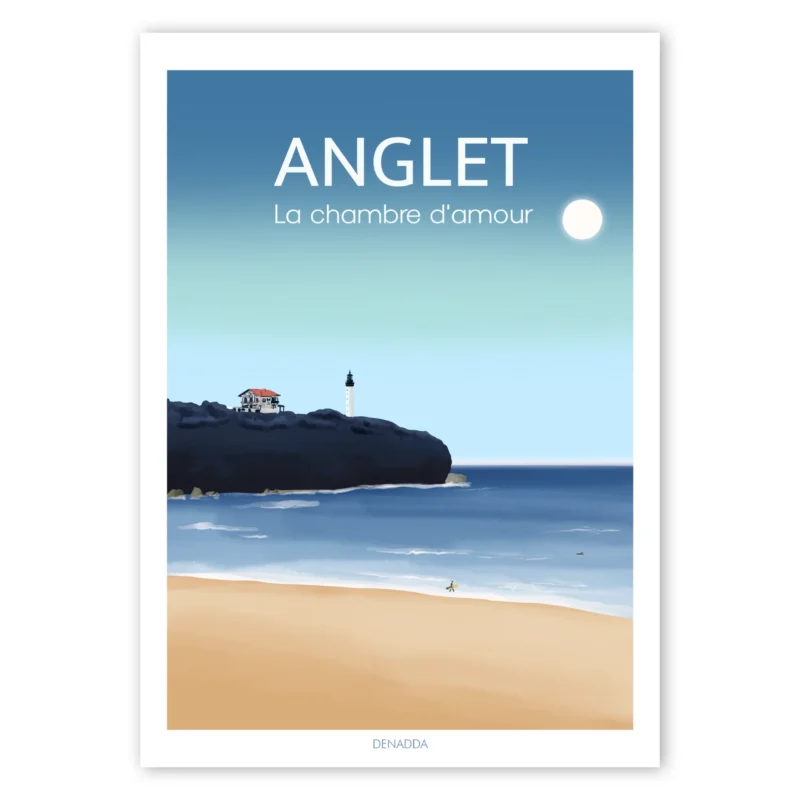 Affiche Anglet "Chambre d'amour" Affiche Anglet chambre d'amour. Poster Denadda