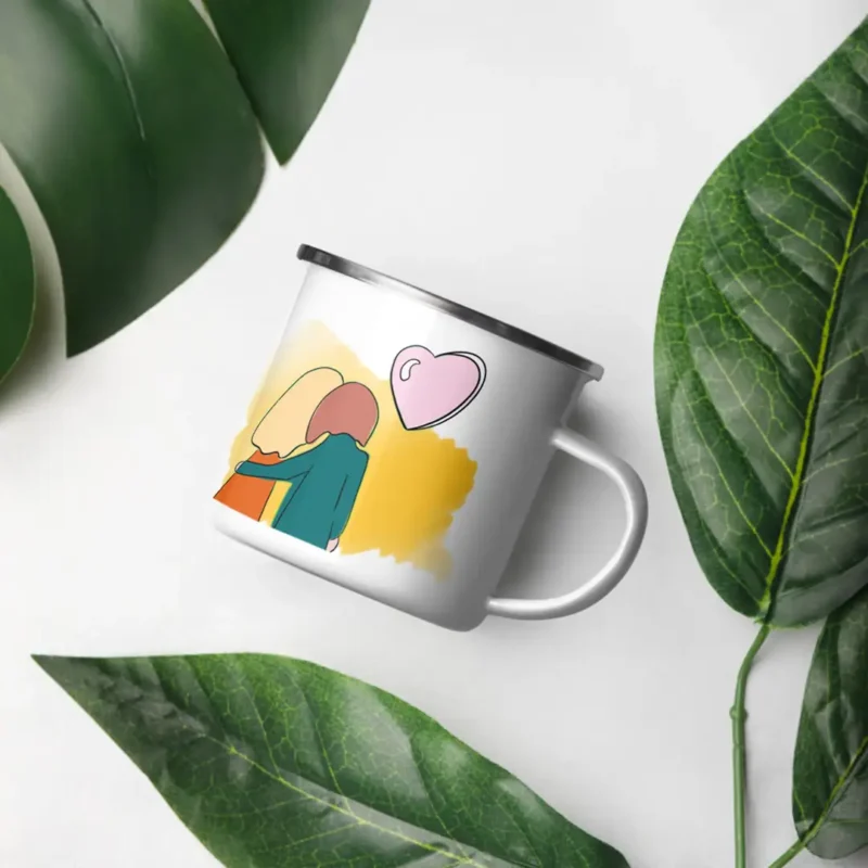 Mug - Made with love Mug émaillé couple amoureux made with love. Collection DENADDA