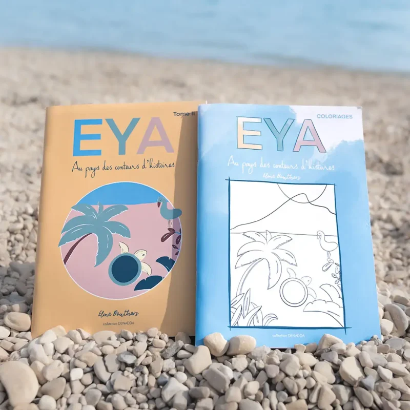 DUO - Eya au pays des conteurs d'histoires - Tome II Coffret Duo du tome II d'Eya. Livre et son livret de coloriage. Collection DENADDA