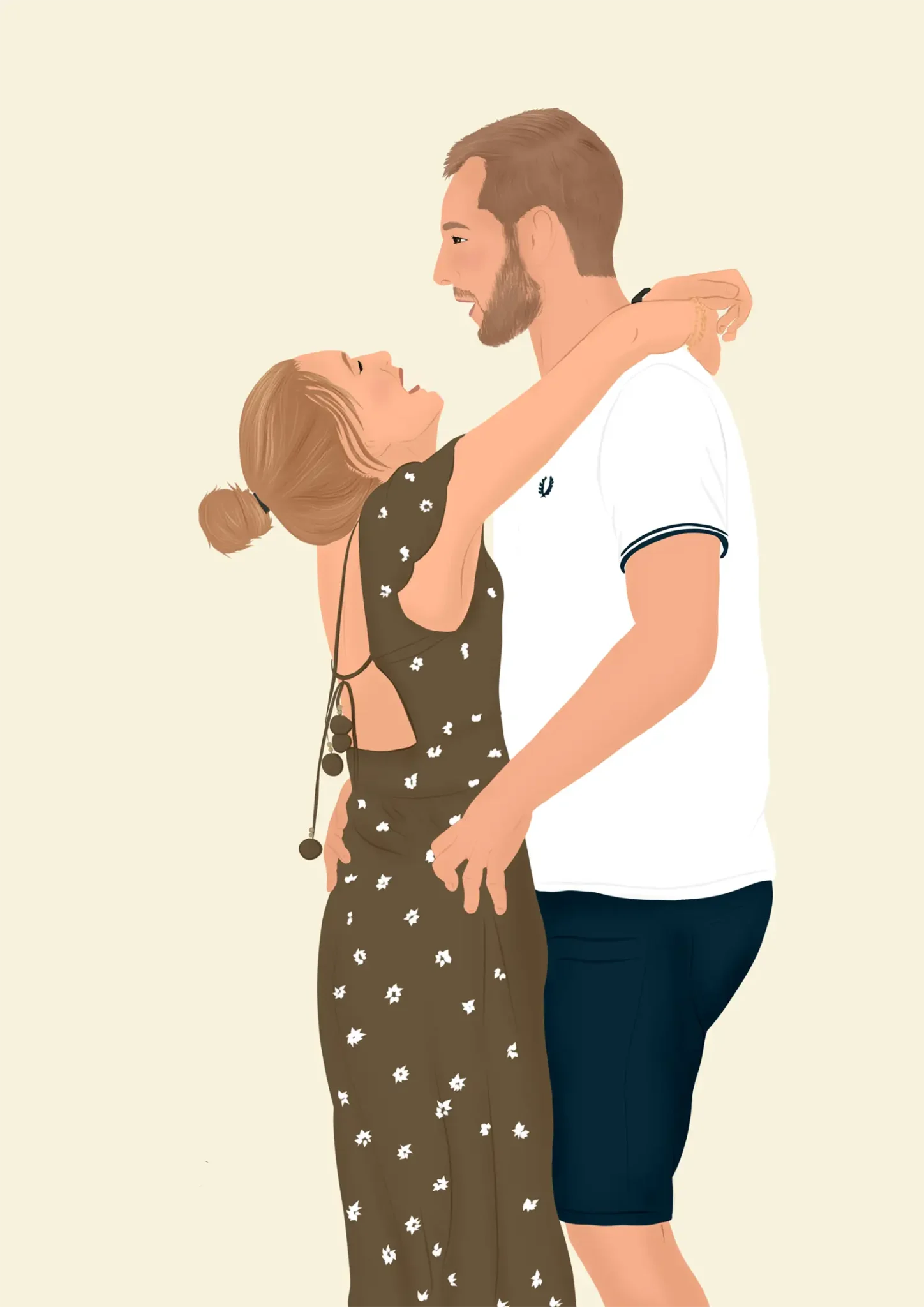 Transformer photo en dessin. Cadeau Saint-Valentin. DENADDA